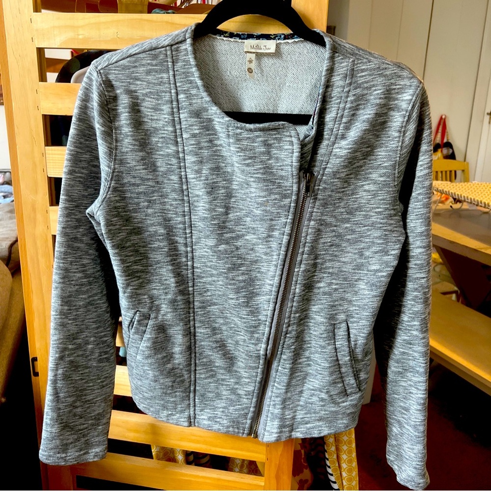 Matilda Jane M gray Jacket EUC light